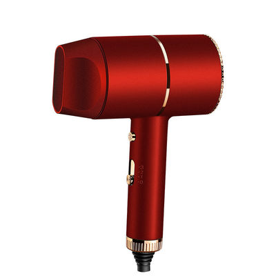 빨강 60dB 가벼운 조용한 헤어 드라이어 145x215x80mm